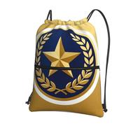 CNTDBU Sac à dos avec cordon de serrage et brassard de capitaine avec fermeture éclair, imperméable, léger, pour gym, sport, sac à dos réglable pour voyage, randonnée