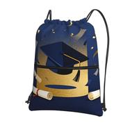 CNTDBU Sac à dos de remise de diplôme avec cordon de serrage avec fermeture éclair, imperméable, léger, pour gym, sport, sac à dos réglable pour voyage, randonnée