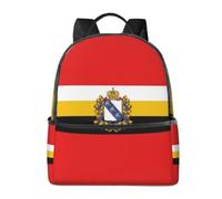 CNTDBU Sac à dos de voyage léger avec housse pour ordinateur portable Motif drapeau de Koursk