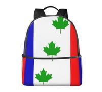 CNTDBU Sac à dos de voyage léger avec housse pour ordinateur portable Motif drapeau de Saint-Éphrem-de-Beauce