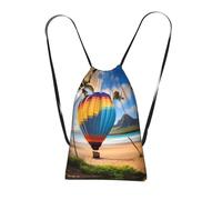 CNTDBU Sac à dos hawaïen pliable avec cordon de serrage - Léger et réutilisable - Sac à dos de poche compact pour le camping, la salle de sport