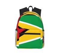 CNTDBU Sac à dos léger avec drapeau de la Guyane pour homme et femme, sac à dos décontracté pour voyage, travail, ordinateur portable pour les trajets quotidiens