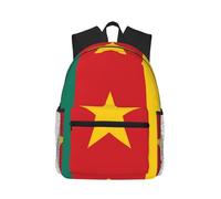 CNTDBU Sac à dos léger avec drapeau du Cameroun pour homme et femme, sac à dos décontracté pour voyage, travail, ordinateur portable pour les trajets quotidiens