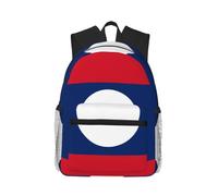 CNTDBU Sac à dos léger avec drapeau du Laos pour homme et femme, sac à dos décontracté pour voyage, travail, ordinateur portable pour les trajets quotidiens