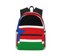 CNTDBU Sac à dos léger avec drapeau du Soudan du Sud pour homme et femme, sac à dos décontracté pour voyage, travail, ordinateur portable pour les trajets quotidiens