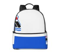 CNTDBU Sac à dos léger avec housse pour ordinateur portable Motif drapeau de la péninsule du Kamchatka