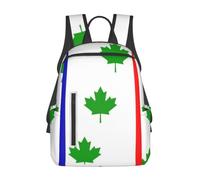 CNTDBU Sac à dos léger et décontracté avec drapeau de Saint-Éphrem-de-Beauce - Grande capacité