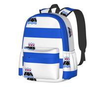 CNTDBU Sac à dos léger et décontracté avec motif drapeau de la péninsule du Kamchatka pour adultes, sac à dos de voyage de grande capacité avec sangles rembourrées, sac de banlieue résistant à l'eau