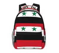 CNTDBU Sac à dos léger et décontracté avec motif drapeau de la République arabe syrienne - Grande capacité - Avec sangles rembourrées - Résistant à l'eau