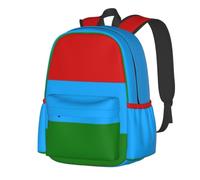CNTDBU Sac à dos léger et décontracté avec motif drapeau de la République de Carélie pour adultes, grande capacité, sac de voyage avec sangles rembourrées, sac de banlieue résistant à l'eau