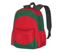 CNTDBU Sac à dos léger et décontracté avec motif drapeau du Bangladesh pour adultes, sac à dos de voyage de grande capacité avec sangles rembourrées, sac de banlieue résistant à l'eau