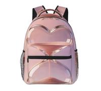 CNTDBU Sac à dos léger et décontracté en forme de sablier en forme de cœur pour adultes, sac à dos de voyage de grande capacité avec sangles rembourrées, sac de navetteur résistant à l'eau