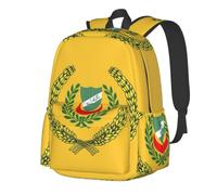 CNTDBU Sac à dos léger et décontracté pour adultes - Grande capacité - Avec sangles rembourrées - Résistant à l'eau - Drapeau du Sultan de Kedah