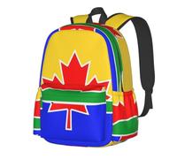 CNTDBU Sac à dos léger et décontracté pour adultes - Sac à dos de voyage de grande capacité avec sangles rembourrées - Sac de transport résistant à l'eau - Motif drapeau de Thunder Bay