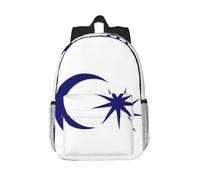 CNTDBU Sac à dos léger pour ordinateur portable Motif drapeau du Sultan de Johor 15"