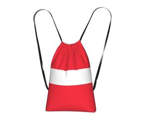 CNTDBU Sac à dos pliable avec cordon de serrage - Motif drapeau autrichien - Léger et réutilisable - Sac à dos compact pour le camping, la salle de sport