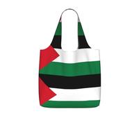 CNTDBU Sac à dos pliable avec cordon de serrage - Motif drapeau de l'État de Palestine - Léger et réutilisable - 25 l