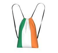 CNTDBU Sac à dos pliable avec cordon de serrage - Motif drapeau irlandais - Léger et réutilisable - Sac à dos compact pour le camping, la salle de sport