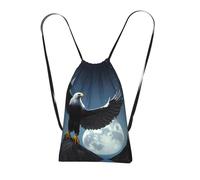 CNTDBU Sac à dos pliable Eagle Under the Stars avec cordon de serrage, léger, pliable, réutilisable, sac à dos de voyage, sac à dos compact pour le camping, la salle de sport