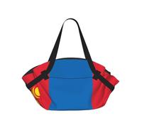CNTDBU Sac de couverture de pique-nique 2 en 1 avec drapeau mongol - Tapis rond pliable et imperméable pour plage, parc - Sac fourre-tout portable avec poches de rangement pour aventures en plein air