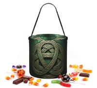 CNTDBU Sac de rangement rond motif nœud celtique pour Halloween | Tissu sergé léger réutilisable pouvant contenir des cadeaux essentiels pour une utilisation en fête