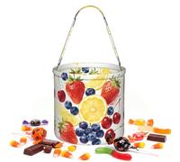 CNTDBU Sac de rangement rond pour fête d'Halloween | Tissu sergé léger réutilisable pouvant contenir des cadeaux essentiels pour une utilisation en fête
