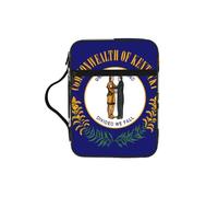CNTDBU Sac fourre-tout avec poignées avec drapeau de l'État du Kentucky - Organiseur résistant à l'eau pour voyage à l'église, porte-stylo, tablette, journal