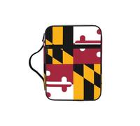 CNTDBU Sac fourre-tout avec poignées avec drapeau de l'État du Maryland - Résistant à l'eau - Pour voyage à l'église, porte-stylo, tablette, journal