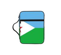 CNTDBU Sac fourre-tout avec poignées - Motif drapeau de Djibouti - Résistant à l'eau - Pour voyage à l'église, porte-stylo, tablette, journal