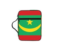 CNTDBU Sac fourre-tout avec poignées - Motif drapeau de la Mauritanie - Résistant à l'eau - Pour voyage à l'église, porte-stylo, tablette, journal