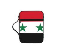 CNTDBU Sac fourre-tout avec poignées - Motif drapeau de la République arabe syrienne - Résistant à l'eau - Pour voyage à l'église, porte-stylo, tablette, journal
