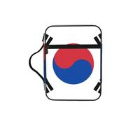 CNTDBU Sac fourre-tout avec poignées Motif drapeau de la République de Corée - Résistant à l'eau - Pour voyage à l'église, porte-stylo, tablette, journal