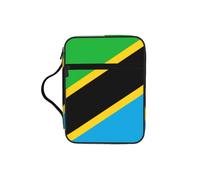 CNTDBU Sac fourre-tout avec poignées - Motif drapeau de la Tanzanie - Résistant à l'eau - Pour voyage à l'église, porte-stylo, tablette, journal