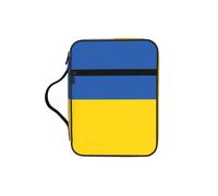 CNTDBU Sac fourre-tout avec poignées - Motif drapeau de l'Ukraine - Résistant à l'eau - Pour voyage à l'église, porte-stylo, tablette, journal