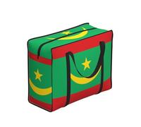 CNTDBU Sac fourre-tout imperméable et réutilisable avec fermeture éclair Motif drapeau de la Mauritanie