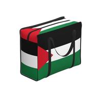 CNTDBU Sac fourre-tout imperméable et réutilisable avec fermeture éclair Motif drapeau de l'État de Palestine