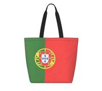 CNTDBU Sac fourre-tout réutilisable en Tyvek avec drapeau portugais, léger, pliable, imperméable, durable, respectueux de l'environnement pour le shopping, le travail, les voyages