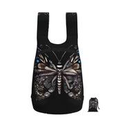 CNTDBU Science Butterfly Sac à dos pliable 16 l Sac à dos léger et pliable pour voyage Sac à dos de randonnée imperméable avec fermeture éclair pour homme et femme