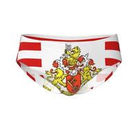 CNTDBU Slip triangle avec motif drapeau du Sénat de Brême pour homme - Doux et extensible - Respirant - Avec pochette - Sans étiquette - Évacuation de l'humidité - Pour un usage quotidien, Noir , 3XL