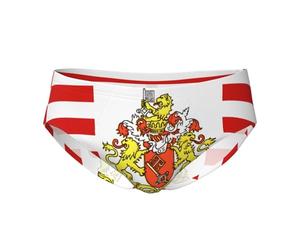 CNTDBU Slip triangle avec motif drapeau du Sénat de Brême pour homme - Doux et extensible - Respirant - Avec pochette - Sans étiquette - Évacuation de l'humidité - Pour un usage quotidien, Noir , L