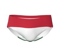 CNTDBU Slip triangle pour homme Drapeau de la Hongrie - Doux et extensible - Respirant - Avec pochette - Sans étiquette - Évacuation de l'humidité - Pour un usage quotidien, Noir , XL