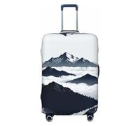 CNTDBU Snow Mountain Peak Housse de protection élastique pour valise, résistante aux rayures, s'adapte à la plupart des valises, Noir , XL, Bohémien
