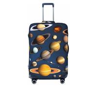 CNTDBU Solar System Planets Housse de protection élastique pour valise, résistante aux rayures, s'adapte à la plupart des valises, Noir , M, Bohémien