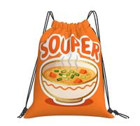 CNTDBU Souper Star Pun Grand sac à dos imperméable et léger pour la gym, le sport, sac à dos décontracté avec cordon de serrage pour voyage, randonnée