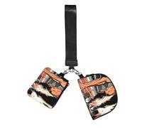 CNTDBU Sprint Start Burst Lot de 2 porte vec dragonne pour femme - Petit sac de poignet pour clés et cartes, pochette zippée pour course à pied, gym, voyage, sports de plein air