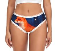 CNTDBU Star Dream Bikini en dentelle noire pour femme - Culotte taille basse douce et extensible - Culotte hipster respirante sans couture pour un usage quotidien, blanc, M