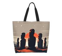 CNTDBU Statuette de pierre Sac fourre-tout à bandoulière grande capacité pour femme - Polyester résistant à l'eau Shopper pour le shopping, le travail, usage quotidien