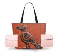 CNTDBU Stone Bird Sac de yoga pour femme avec support pour tapis de yoga, sac à bandoulière léger pour entraînement, voyage, plage