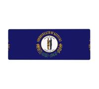 CNTDBU Tapis de souris de jeu antidérapant avec bords cousus et imperméable Motif drapeau de l'État du Kentucky 30 x 80 cm