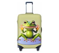 CNTDBU The Funny Frog Doing Yoga Housse de protection élastique pour bagages de voyage Résistant aux rayures Compatible avec la plupart des valises, Noir , XL, Bohémien